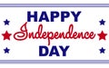 Happy Independence Day Banner USA, 4th of July, flag of USA. Royalty Free Stock Photo