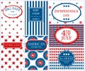 Happy Independence Day card background america holiday vector illustration