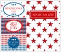 Happy Independence Day card background america holiday vector illustration