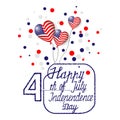 Happy independence day card vector illustration eps10 Royalty Free Stock Photo
