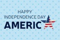 Happy Independence day greeting card, flyer. Happy Independence day poster. Patriotic banner for website template. Vector illust Royalty Free Stock Photo