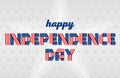 Happy Independence Day greeting card for USA national holiday. Vector illustration. Royalty Free Stock Photo