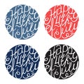 Happy Independence day handlettering elements