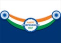 Happy independence day india poster design Royalty Free Stock Photo