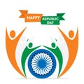 Happy independence day india poster design Royalty Free Stock Photo