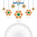 Happy independence day india poster design Royalty Free Stock Photo