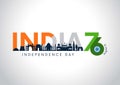 happy independence day India.15th August background. vector illustration design Royalty Free Stock Photo