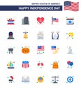 Happy Independence Day Pack of 25 Flats Signs and Symbols for day; calendar; american; american; thanksgiving