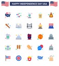 Happy Independence Day Pack of 25 Flats Signs and Symbols for dollar; holiday; bottle; drink; cake