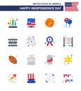 Happy Independence Day Pack of 16 Flats Signs and Symbols for irish; drum; ball; american; bloons
