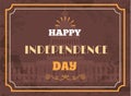 Happy Independence Day Poster Washington Capitol