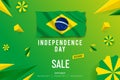 Happy Independence Day Sale Offer Vector Background