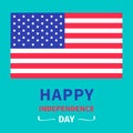 Happy independence day United states of America. 4th of July. Card Royalty Free Stock Photo