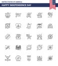 Happy Independence Day USA Pack of 25 Creative Lines of bloons; shop; badge; packages; bag
