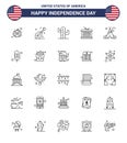 Happy Independence Day USA Pack of 25 Creative Lines of camp; tent free; usa; independence day; holiday