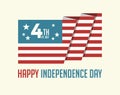 Happy Independence Day USA 4th of July vector illustration Royalty Free Stock Photo