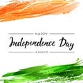 Happy Independence Day vector handwritten inscription