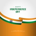 Happy India Independence Day Vector Template Design Illustration