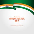 Happy India Independence Day Vector Template Design Illustration