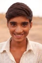 Happy Indian boy near Karauli in India