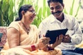 A happy Indian couple spending time together Royalty Free Stock Photo