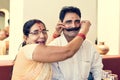 A happy Indian couple spending time together Royalty Free Stock Photo