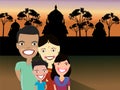 Happy Indian family