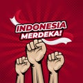 Happy Indonesia independence day background banner design