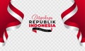 Happy Indonesia independence day background banner design