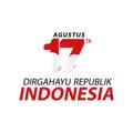 Happy indonesia independence day banner design