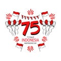 Happy Indonesia Independence Day 75 years,