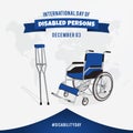 Happy International Day of Disabled Persons December 03rd Illustration Design