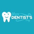 Happy International Dentist's Day. Illustration logo vector template design