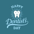 Happy International Dentist`s Day. Illustration logo vector template design