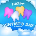 Happy International Dentist`s Day. Illustration logo vector template design