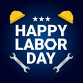 Happy International Labor Day banner 1st May background wallpaper Creative Design Template vector illustration