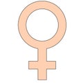 Happy International Women s Day. Concept number eight with the symbol of the mirror of Venus.