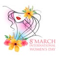 Happy International Women s Day 8th March greetings background