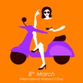 Happy International Womens Day 8th March greetings background