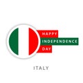 Happy Italy Independence Day Vector Template Design Illustrator