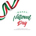 Happy Italy National Day Template Design Illustration