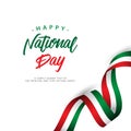 Happy Italy National Day Vector Design Illustration