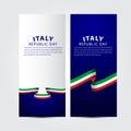 Happy Italy Republic Day Celebration Vector Template Design Illustration