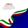 Happy Italy Republic Day Celebration Vector Template Design Illustration