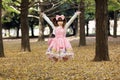 Happy japanese lolita Royalty Free Stock Photo