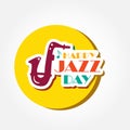 Happy Jazz Day Vector Design For Banner or Background
