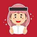 Happy Jordania Character Sticker