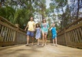 Happy joyful young family having fun together on vacation Royalty Free Stock Photo