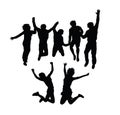 Happy Jumping Silhouettes