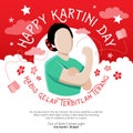 Happy Kartini Day, vector illustration